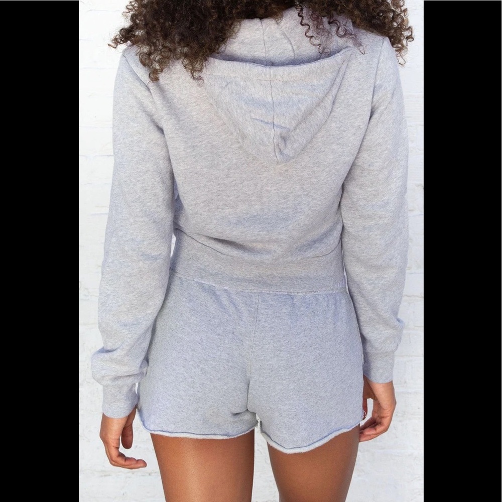 Brandy melville gray crystal hoodie - Picture 3 of 5